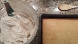Yellow Cake and Cinnamon Cream Cheese Icing