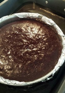 Finished Cake in Water Bath